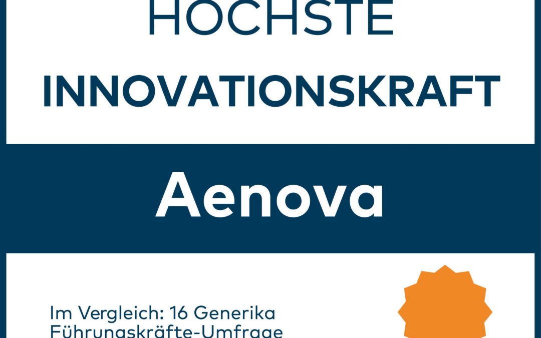 Aenova erhält Auszeichnung „Höchste Innovationskraft“