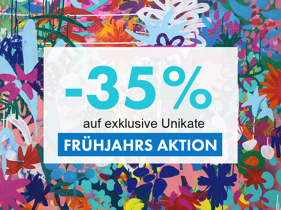 Große Frühjahrs-Sonderaktion – 35% auf Originalkunst (nur vom 11. – 15. Mai 2024)